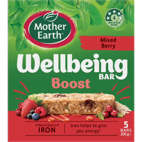 Mother Earth Boost Mixed Berry Wellbeing Bars