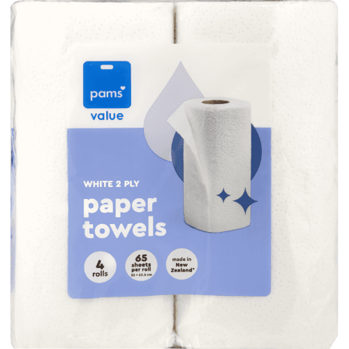 Pams Value White 2ply Paper Towels