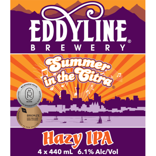 Eddyline Brewery Summer In The Citra Hazy IPA 4 × 440 mL