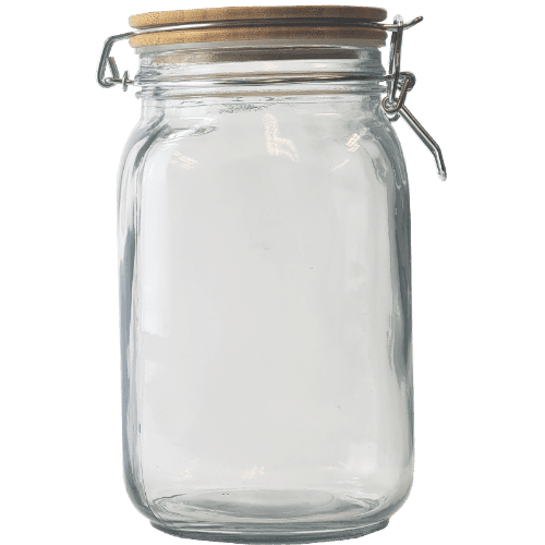 Kate's Kitchen Glass Jar With Bamboo Lid 1250ml