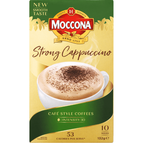 Moccona Strong Cappuccino Coffee Sachets