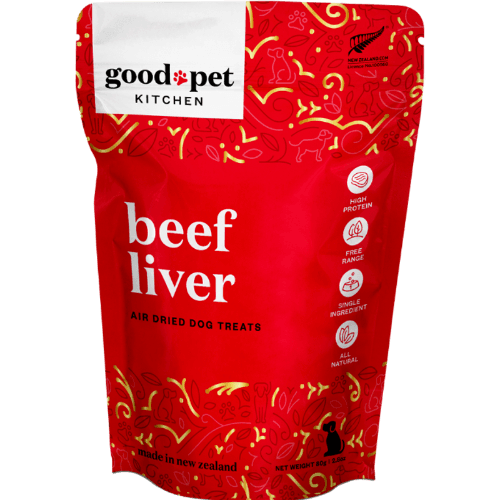 Good Pet Kitchen Beef Liver Air Dried Dog Treats 80 g