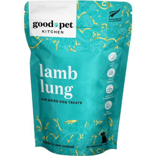 Good Pet Kitchen Lamb Lung Air Dried Dog Treats 40 g