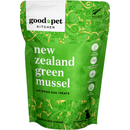 Good Pet Kitchen New Zealand Green Mussel Air Dried Dog Treats 50 g