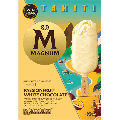 Magnum Passionfruit White Chocolate Ice Cream