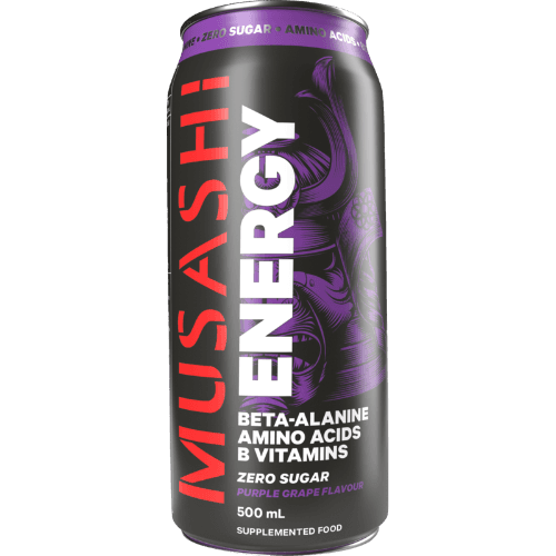 Musashi Zero Sugar Purple Grape Flavour Energy Drink