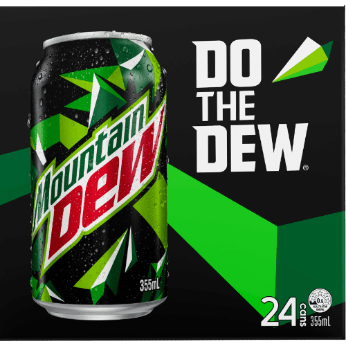 Mountain Dew Soft Drink Cans