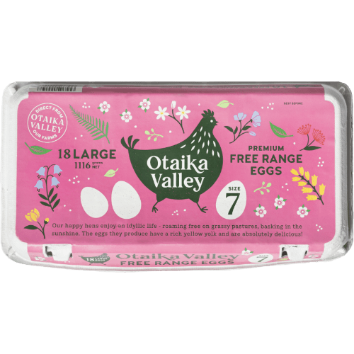 Otaika Valley Premium Free Range Size 7 Eggs