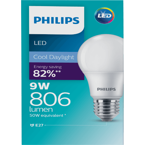 Philips LED Cool Daylight 9W 806 Lumen Screw Bulb