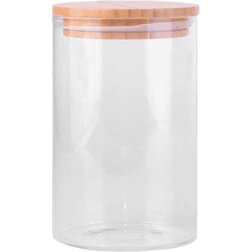 Kate's Kitchen Glass Jar With Bamboo Lid 1l