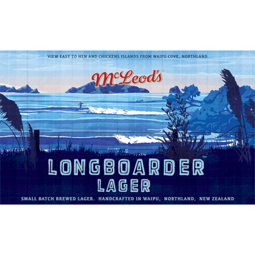McLeod's Longboarder Lager Cans