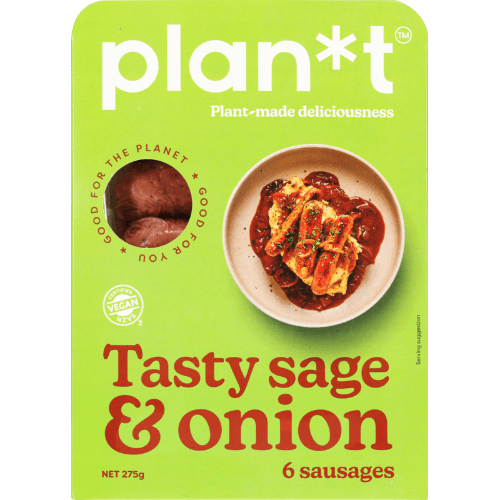 Plan*t Tasty Sage & Onion Sausages