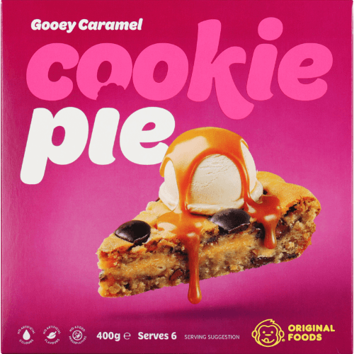 Original Foods Baking Co Gooey Caramel Cookie Pie