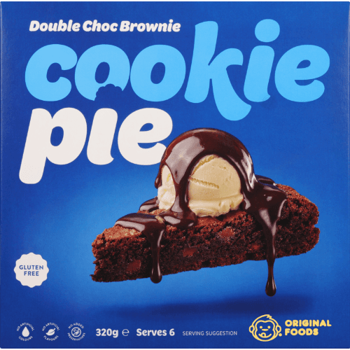 Original Foods Baking Co Gluten Free Double Choc Brownie Cookie Pie