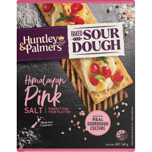Huntley & Palmers Himalayan Pink Salt Baked Sour Dough Crackers