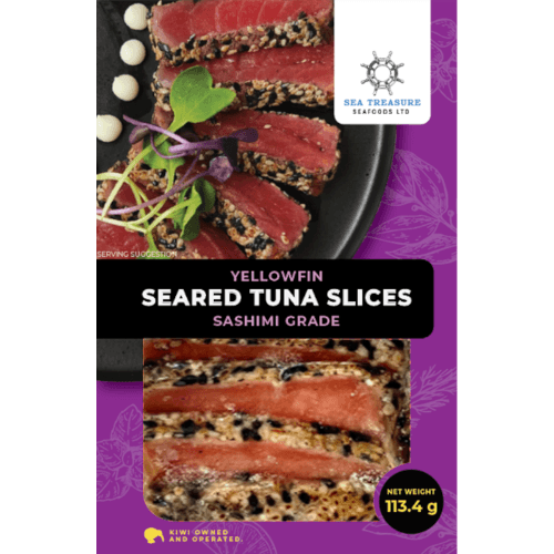 Sea Treasure Seafoods Saku 4oz Tuna Seared Sliced