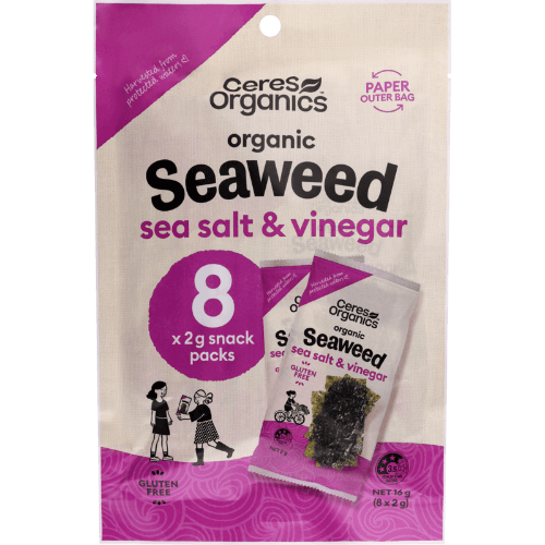 Ceres Organics Sea Salt & Vinegar Organic Seaweed Mulitpack