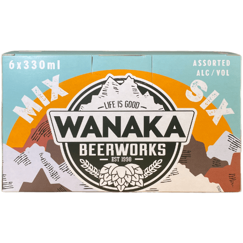 Wanaka Beer Works Mixed Six 6 × 330 mL