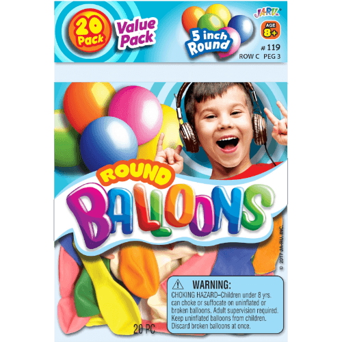 Ja-Ru Round Balloons 20 pack