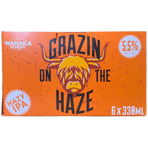 Wanaka Beer Works Grazin On The Haze Hazy IPA 6 × 330 mL