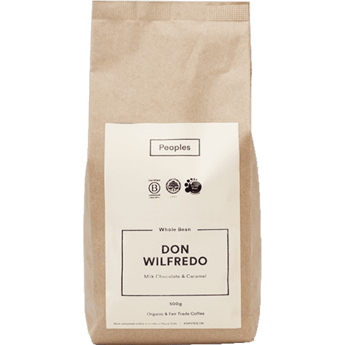 Peoples Coffee Don Wilfredo Whole Coffee Beans 500 g