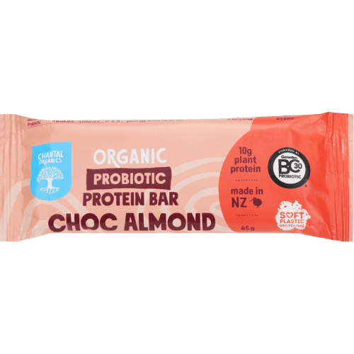 Chantal Organics Choc Almond Probiotic Protein Bar
