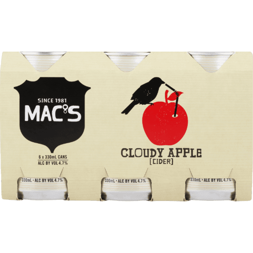 Mac's Cloudy Apple Cider Cans