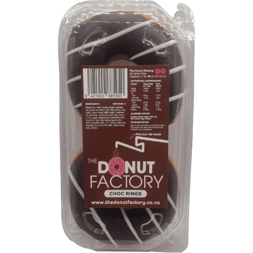 The Donut Factory Choc Ring Donuts