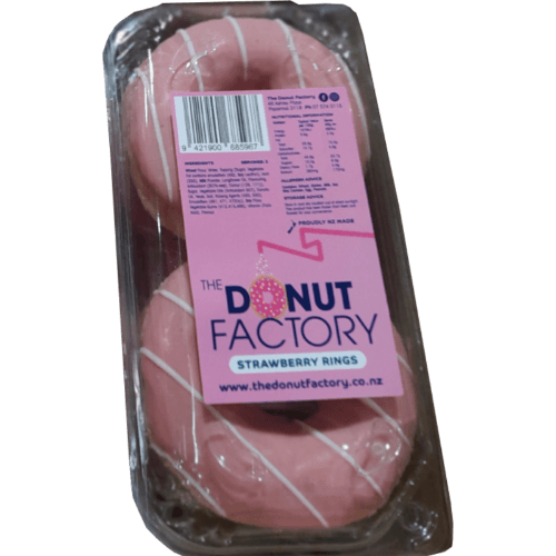 The Donut Factory Strawberry Ring Donut