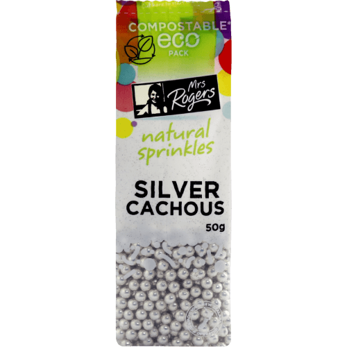 Mrs Rogers Natural Silver Cachous Sprinkles