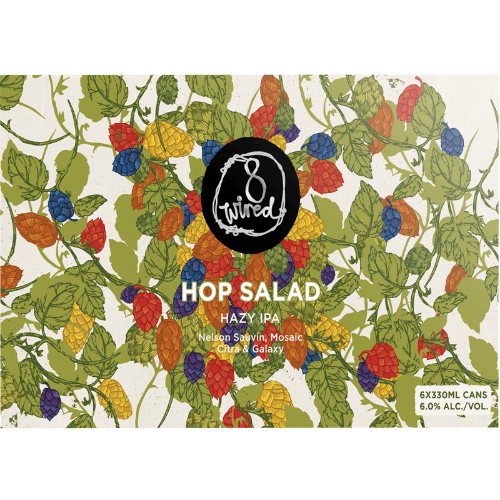 8 Wired Hop Salad Hazy IPA Cans