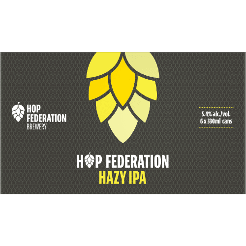 Hop Federation Hazy IPA Cans 6 × 330 mL