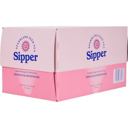 Sipper Hibiscus & Honeybush Organic Herbal Tea 6 pack