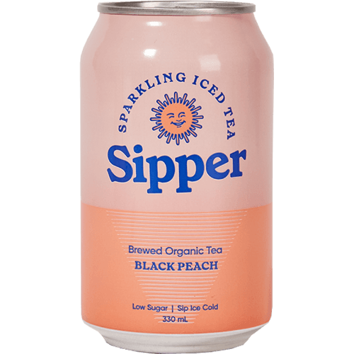 Sipper Black Peach Organic Tea 330 mL