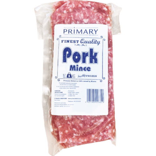 Primary Select Frozen Pork Mince 1 kg