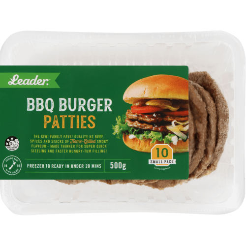 Leader BBQ Burger Patties