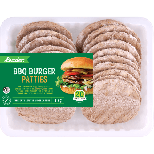 Leader BBQ Burger Patties
