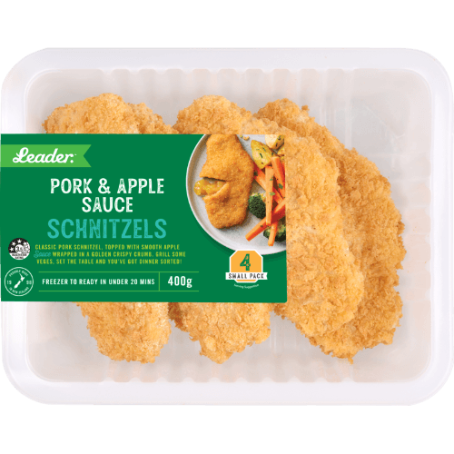 Leader Pork & Apple Sauce Schnitzels
