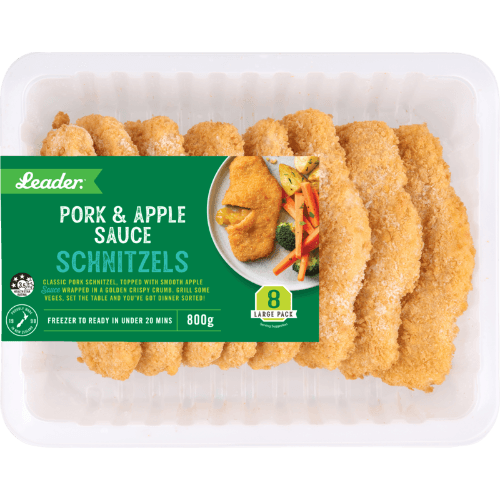 Leader Pork & Apple Sauce Schnitzels