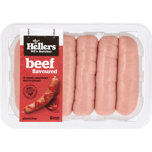 Hellers Beef Flavoured Sausages