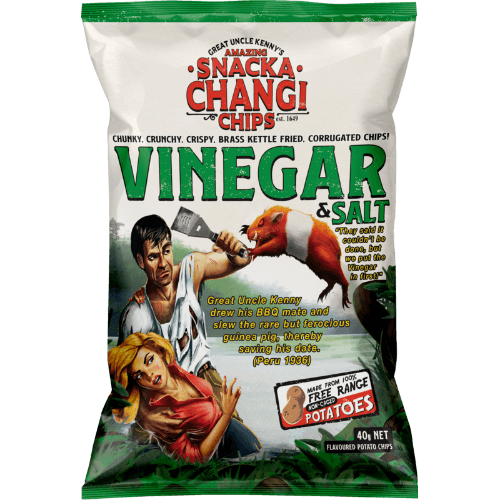 Snacka Changi Chips Kettle Fried Vinegar & Salt Potato Chips