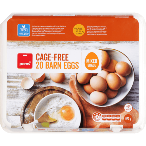 Pams Cage-Free Mixed Grade Barn Eggs