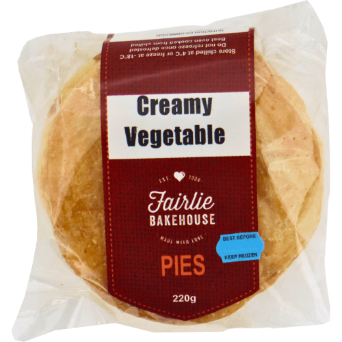 Fairlie Bakehouse Creamy Vegetable Pies 220 g