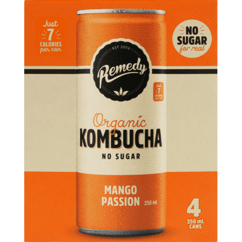 Remedy Mango Passion Organic Kombucha