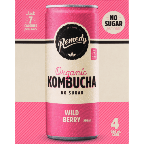 Remedy Wild Berry Organic Kombucha
