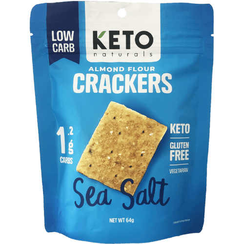 Keto Naturals Sea Salt Almond Flour Crackers