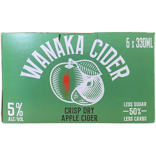 Wanaka Beer Works Crisp Dry Apple Cider 6 × 330 mL