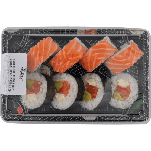 Aiko Jumbo Fresh Salmon Avocado Cream Cheese Sushi