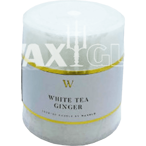 Waxglo "W" Scented White Tea & Ginger 70 x 75mm Cylinder Candle