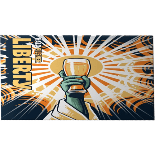 Liberty Brewing Co Craft Beer Halo Pilsner 6 × 330 mL